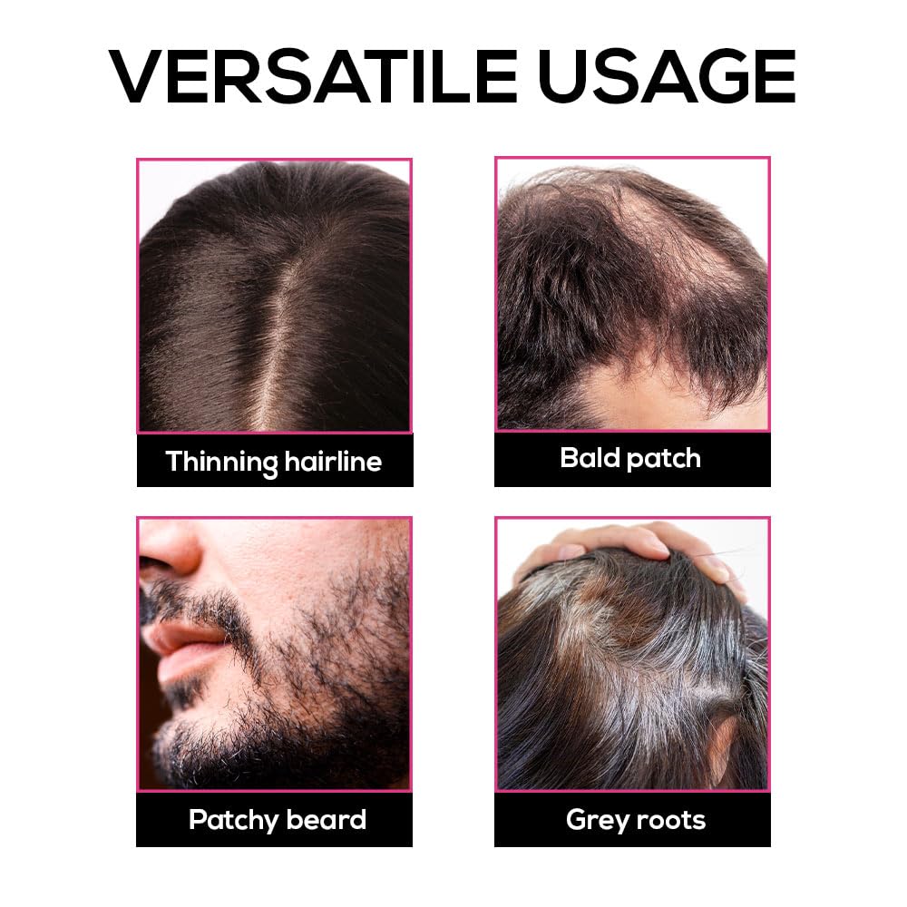 RENEE Cover-Up Hair Powder - Black | Covers Grey Roots & Bald Spots