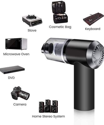 3 In 1 Mini Car Vacuum,Rechargeable Vacuum Multi-Functional Cleaning Tool || Wireless Car Vacuum || High PowerED Handheld Vacuum