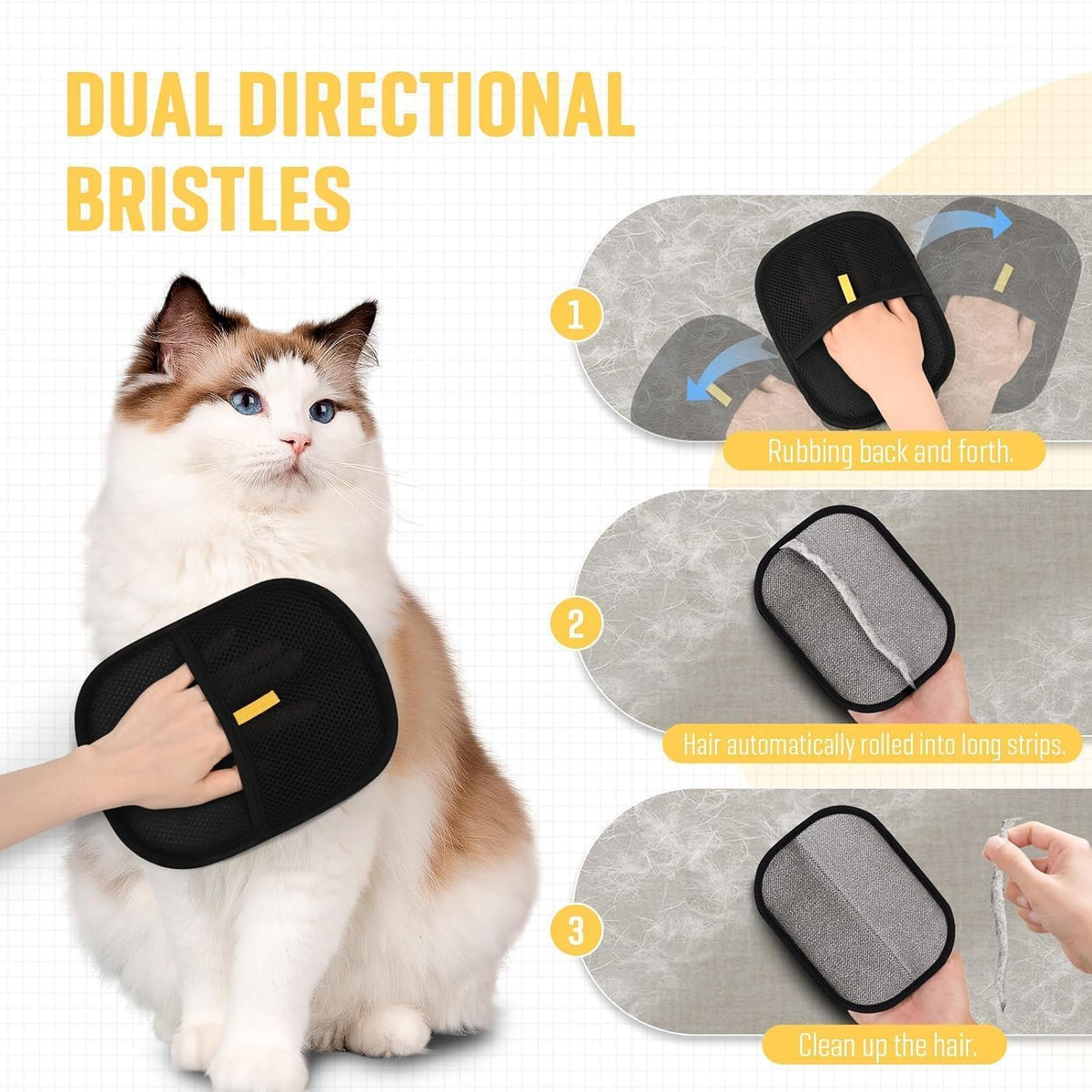 Reusable Electrostatic Pet Hair Gloves