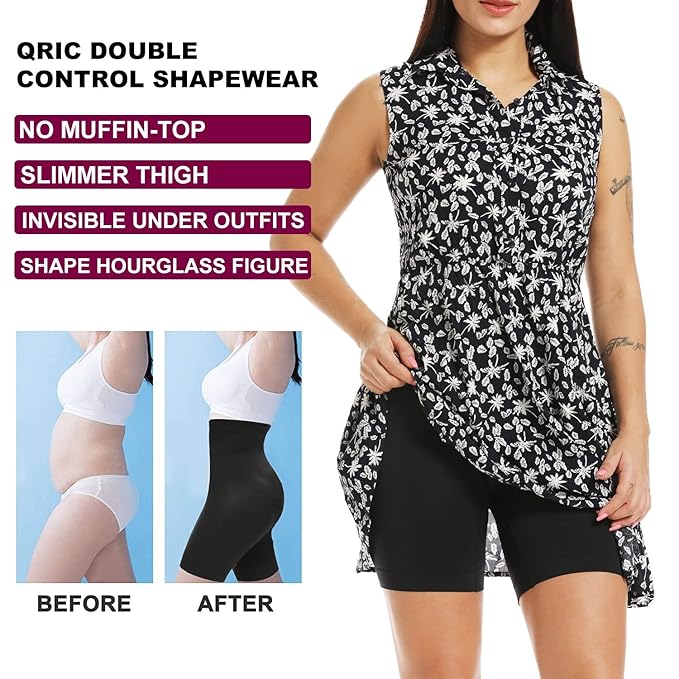 Women's Cotton Nylon Seamless Wired Tummy Control High Waist and Thigh Ladies Shaper Briefs Shapewear| Tummy Shapewear, Stomach shaperwear, stomach shaper, body shaper (2PACK,BEIGE - BLACK)