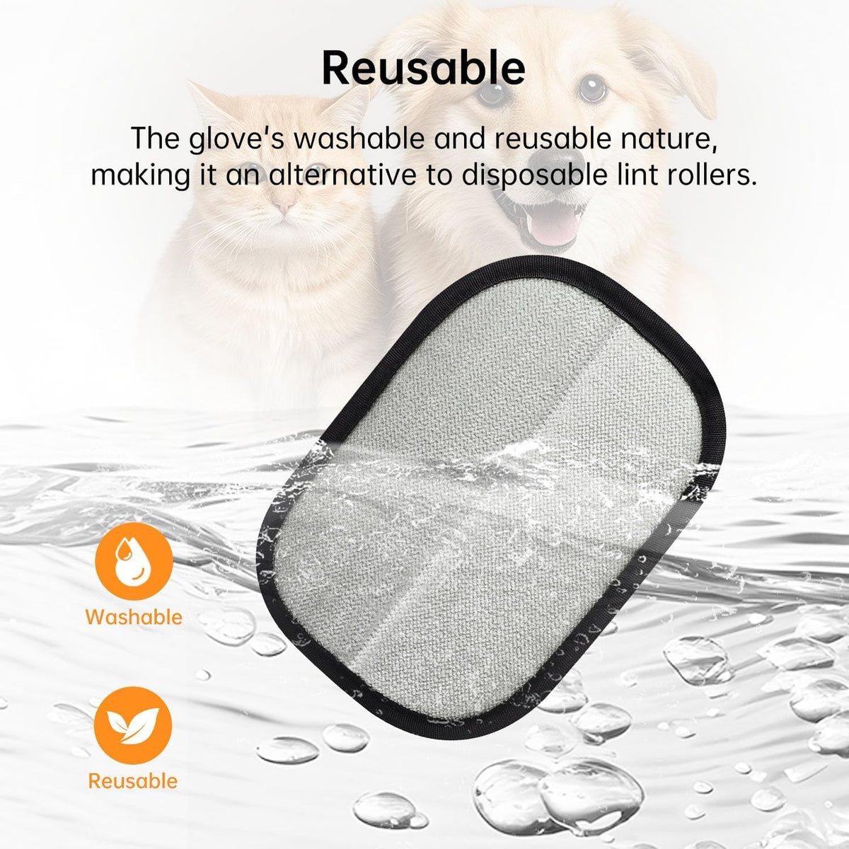 Reusable Electrostatic Pet Hair Gloves