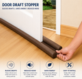 Door Bottom Sealing Strip Guard for Home Waterproof - Brown, 39 inch