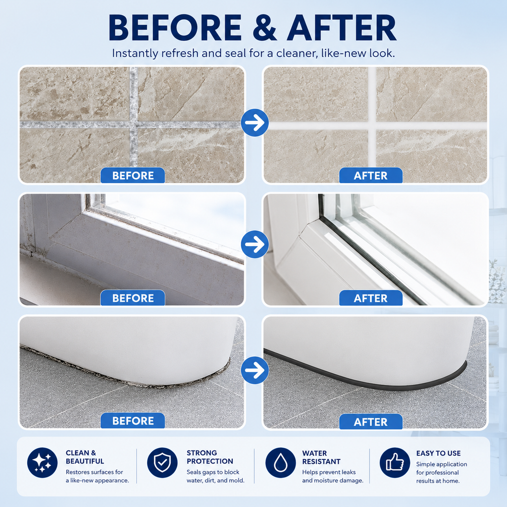 Unity Brand Tiles Gap Filler Waterproof, Gap Sealant, Grout, White Cement Paste Tube