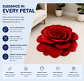 New 3D Rose Textile Anti Slip Water Absorbent Mats for Home Decor