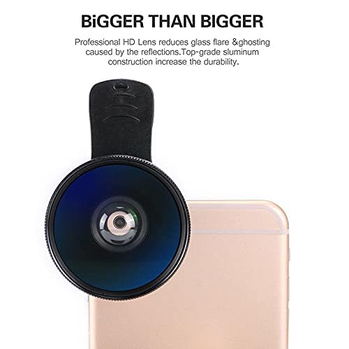 MAXXOX Mobile Camera Lens, 0.45X Super Wide Angle Lens, 15X Macro Lens, Clip-On 2 in 1 Professional Kit