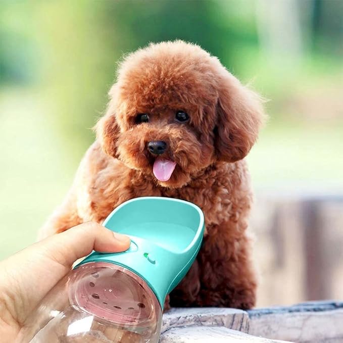 Large Dog Water Bottle for Walking or Outdoor Travel with Bowl Dispenser