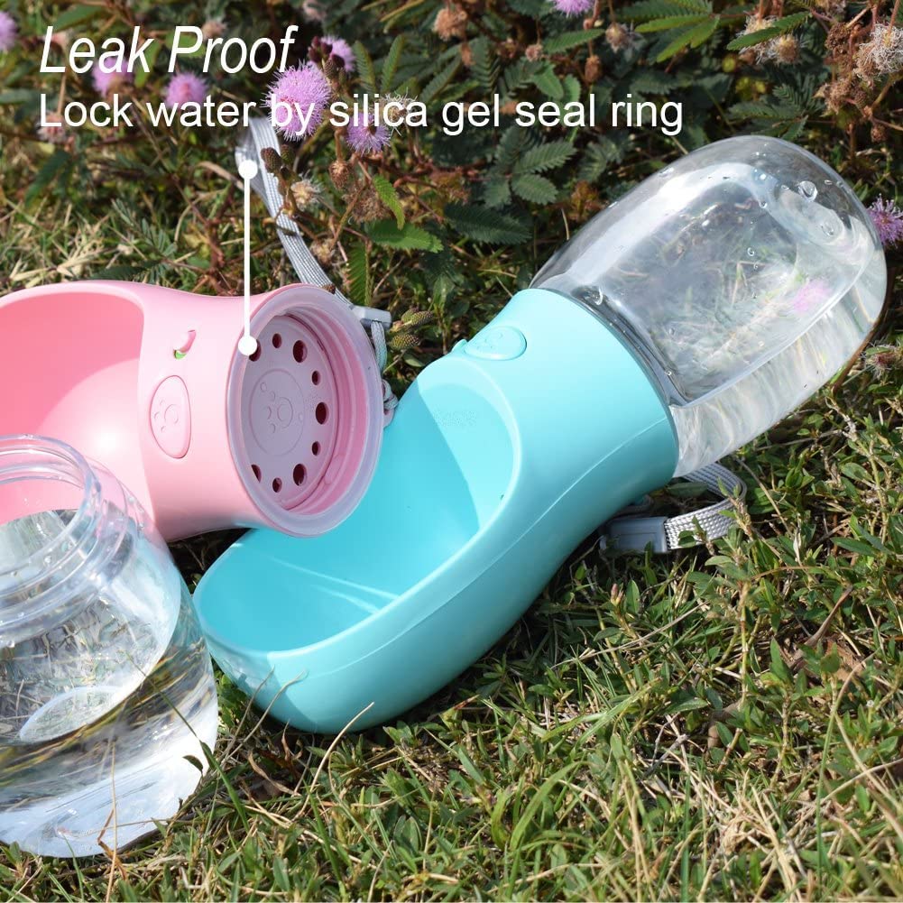 Large Dog Water Bottle for Walking or Outdoor Travel with Bowl Dispenser