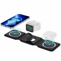 Mag Safe Magnetic 3-in-1 Wireless Charging Station for iPhone Apple Watch AirPods