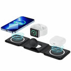 Mag Safe Magnetic 3-in-1 Wireless Charging Station for iPhone Apple Watch AirPods